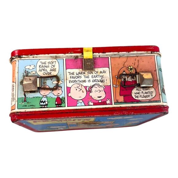 Vintage 1958 Peanuts Snoopy Lucy Lunchbox Featuring Comic Strip Graphics READ - Picture 11 of 16
